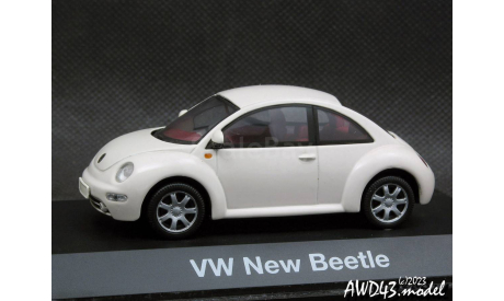 VW New Beetle white 1-43 Dickie=Schuco, масштабная модель, Volkswagen, scale43