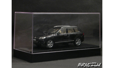 VW Touareg II 2010 black 1-43 Dealer=Schuco, масштабная модель, Volkswagen, scale43