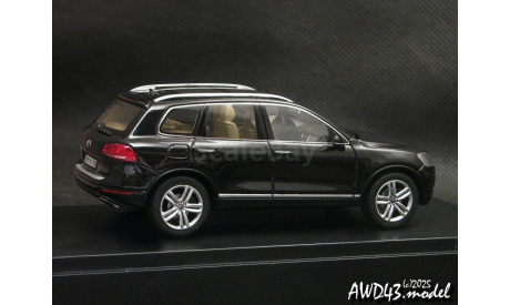 VW Touareg II 2010 black 1-43 Dealer=Schuco, масштабная модель, Volkswagen, scale43