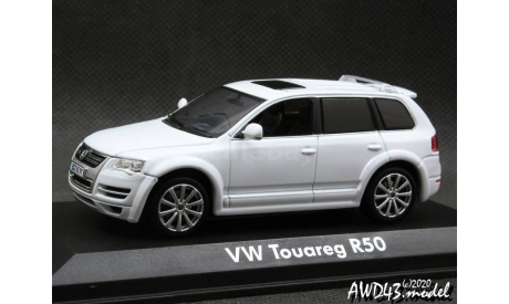 VW Touareg R50 white 1-43 Norev, масштабная модель, scale43, Volkswagen