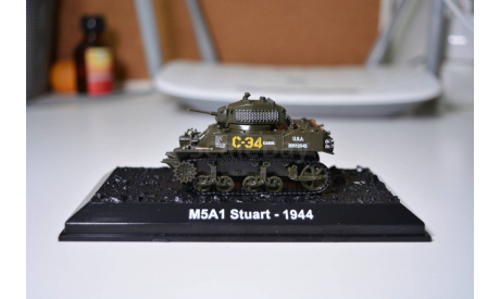 M5A1 Stuart - 1944 Танки мира, масштабные модели бронетехники, scale0