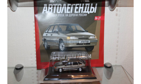 ВАЗ 2114 Deagostini, масштабная модель, Автолегенды СССР журнал от DeAgostini, scale43