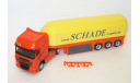 1/87 DAF XF105 SSC SZ автопоезд-стекловоз (Herpa), железнодорожная модель, scale87