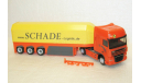 1/87 DAF XF105 SSC SZ автопоезд-стекловоз (Herpa), железнодорожная модель, scale87