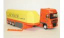 1/87 DAF XF105 SSC SZ автопоезд-стекловоз (Herpa), железнодорожная модель, scale87