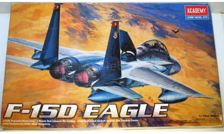 1/72 F-15D Eagle (12477) Academy (сборная модель), сборные модели авиации, scale72