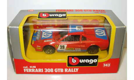 1/43 Ferrari 308 GTB Rally Tour De Corse 1982 №39 (Bburago), масштабная модель, 1:43