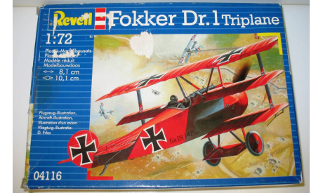 1/72 Fokker Dr.1 Triplane (04116) Revell (сборная модель), сборные модели авиации, scale72, Focker