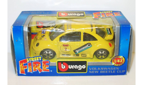 1/43 Volkswagen New Beetle Cup №2, ADAC VW New Beetle Cup 1999 (Bburago), масштабная модель, scale43