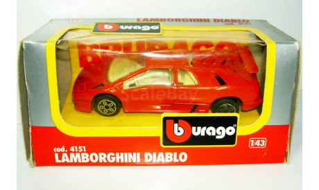 1/43 Lamborghini Diablo (Bburago), масштабная модель, scale43