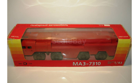 1/43 МАЗ-7310 пожарный АА-60(7310)-160.01 (Элекон) июль 1998, масштабная модель, scale43