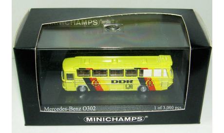 1/160 Mercedes-Benz O302 bus World Cup 1974 DDR team (Minichamps), масштабная модель, scale160