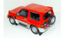 1/43 Mitsubishi Pajero Evolution (Cararama) красный, масштабная модель, scale43, Bauer/Cararama/Hongwell