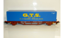 1/87 Платформа с контейнером GTS, DB Ep.V (PIKO), железнодорожная модель, scale87