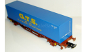 1/87 Платформа с контейнером GTS, DB Ep.V (PIKO), железнодорожная модель, scale87