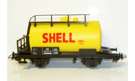 1/87 Платформа-цистерна двухосная Shell, DB Ep.III (PIKO 57707) 2, железнодорожная модель, scale87