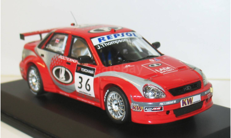 1/43 ВАЗ Lada Priora WTCC 2009 №36 James Thompson (DiP Models), масштабная модель, scale43