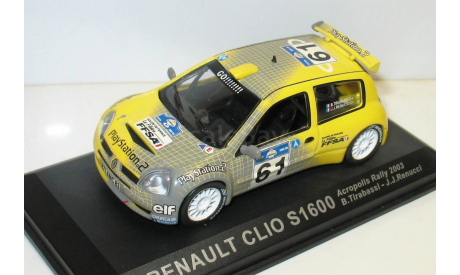 1/43 Renault Clio S1600 №61 Acropolis Rally 2003 (IXO-Altaya), масштабная модель, scale43, Altaya Rally