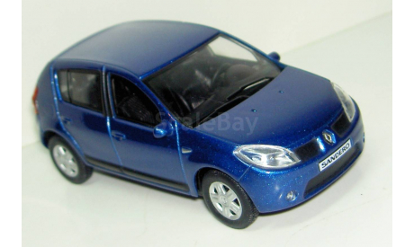 1/43 Renault Sandero 2009 (Keng Fai Toys) без коробки, масштабная модель, scale43