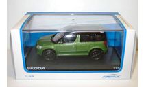 1/43 Skoda Yeti FL 2013 Zelená Cosmic Metalíza (Abrex), масштабная модель, Škoda, scale43