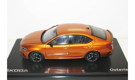 1/43 Skoda Octavia IV RS 2020 Phoenix Orange Metallic (Abrex), масштабная модель, Škoda, scale43