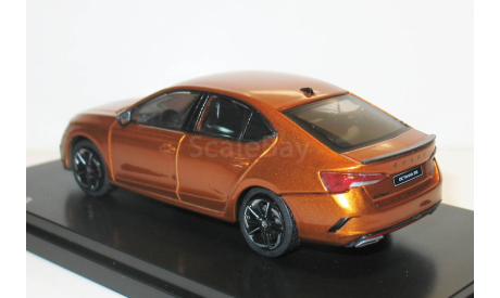 1/43 Skoda Octavia IV RS 2020 Phoenix Orange Metallic (Abrex), масштабная модель, Škoda, scale43