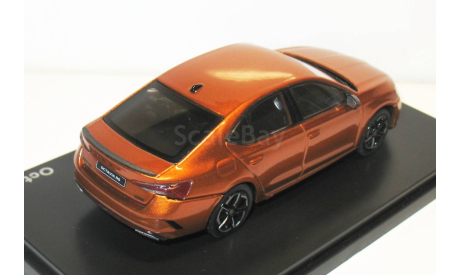 1/43 Skoda Octavia IV RS 2020 Phoenix Orange Metallic (Abrex), масштабная модель, Škoda, scale43