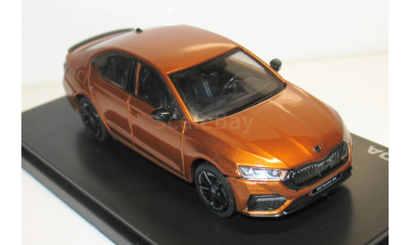 1/43 Skoda Octavia IV RS 2020 Phoenix Orange Metallic (Abrex), масштабная модель, Škoda, scale43