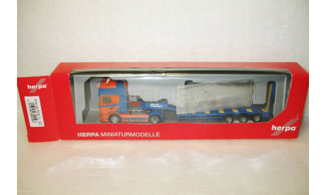 1/87 Scania R09 TL SZ автопоезд-тяжеловоз (Herpa), железнодорожная модель, scale87
