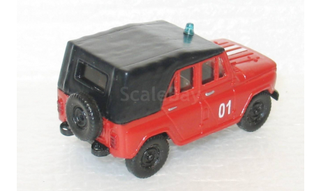 1/87 УАЗ-469 Пожарный (MixAuto), железнодорожная модель, scale87