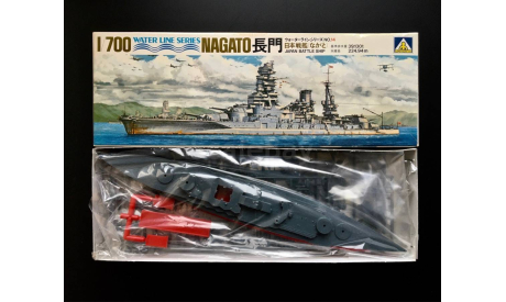 Японский линкор Nagato 1:700 1942 Aoshima, сборные модели кораблей, флота, scale0