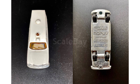Модель автомобиля Mercedes Ambulance mini jet Norev 1960-70е., масштабная модель, scale72, Mercedes-Benz