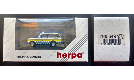 Range Rover Police Isle of Man Herpa HO 1990е, масштабная модель, scale87
