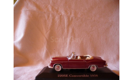 Mercedes-benz 220 SE Convertible  1958г, масштабная модель, 1:43, 1/43