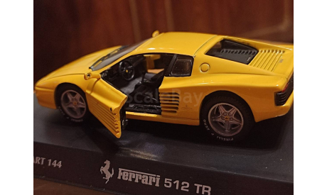 СПб. Ferrari 512 TR yellow art  144 DetailCars, редкая масштабная модель, scale43