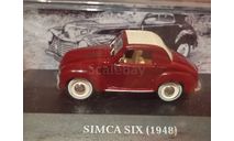 70 Simca Six ( 1948 ), масштабная модель, Altaya, 1:43, 1/43