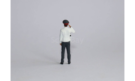 Фигурка в масштабе 1:43 Инспектор ГАИ в белой рубашке., фигурка, OPUSstudio, scale43