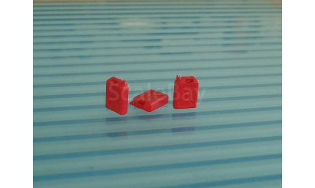 Канистра 20л. пластмассовая  красная №2. масштаб 1:43, элементы для диорам