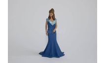 Фигурка 1:43 Девушка в синем платье., фигурка, Каморка, scale43