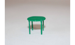 Стол пластиковый зелёный. 1:43