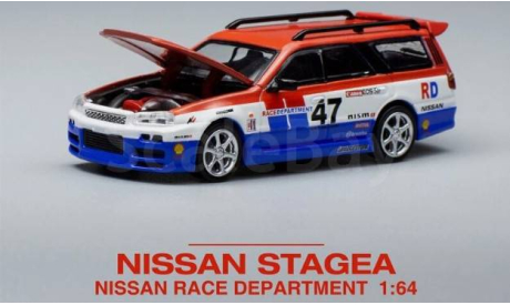 Mercedes 300SL / Nissan R34 Stagea, масштабная модель, Mercedes-Benz, BBurago, scale64