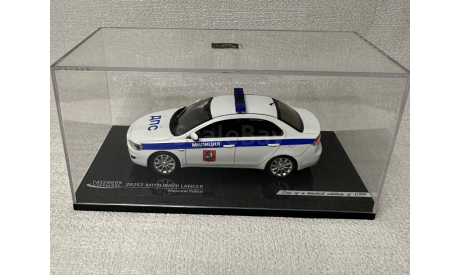 Модель милицейского автомобиля Mitsubishi Lancer, масштабная модель, scale43