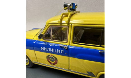 Модель милицейского автомобиля ГАЗ-22, масштабная модель, scale43