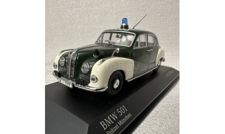 Модель автомобиля BMW 501 Polizei, масштабная модель, scale43