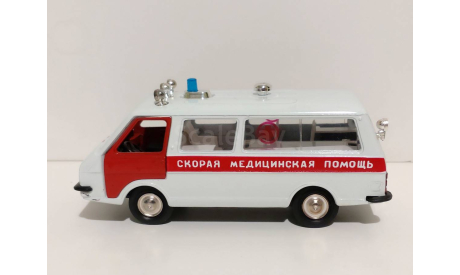 Волга РАФ-22031 скорая медицинская помощь, масштабная модель, ГАЗ, Агат/Моссар/Тантал, 1:43, 1/43