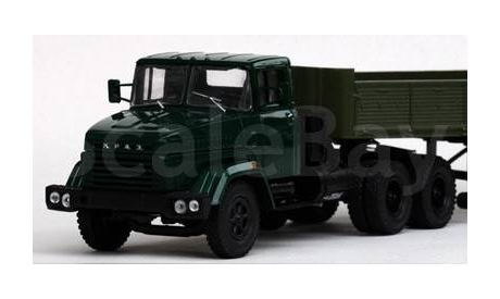 КрАЗ-6444 седельный тягач - зелёный, масштабная модель, Наш Автопром, scale43