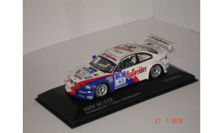 BMW M3 GTR ADAC 24h 2001, масштабная модель, 1:43, 1/43, Minichamps