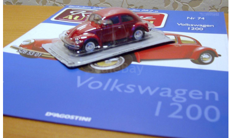 Kultowe Auta PRLu 074 Volkswagen beetle фольксваген 1200, масштабная модель, scale43, DeAgostini-Польша (Kultowe Auta)