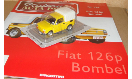 Kultowe Auta PRLu 124 Fiat 126p Bombel, масштабная модель, 1:43, 1/43, DeAgostini-Польша (Kultowe Auta)