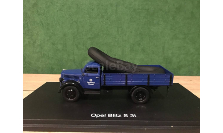 Opel Blitz S 3t THW с надувной лодкой в кузове, масштабная модель, Schuco, scale43